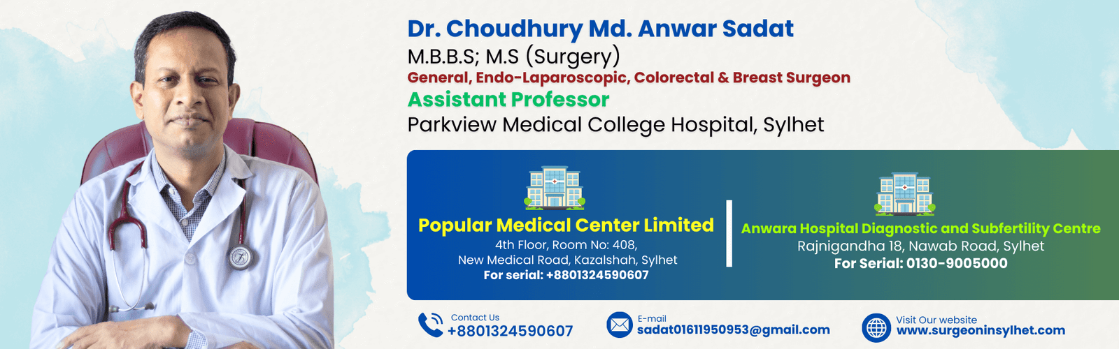 Dr. Choudhury Md. Anwar Sadat Dekstop Slider 2